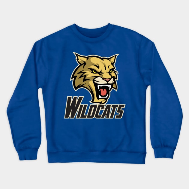 Wildcats sports logo Crewneck Sweatshirt by DavesTees